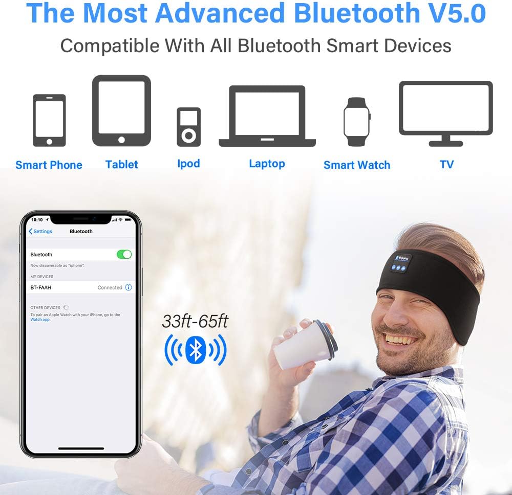 SnoozeNoise Pro™ - Smart Wireless Bluetooth Head Band